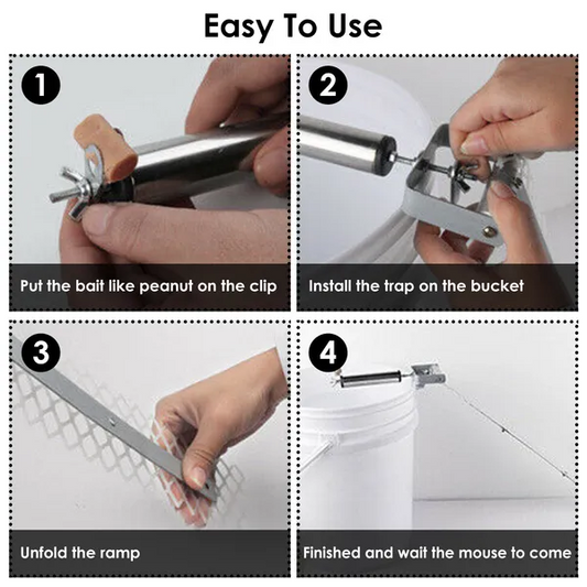 Reusable Mouse Catcher Roll Up Mouse Catcher Wooden Stick Rolling Mouse Catcher Mouse Catcher Mouse Controller