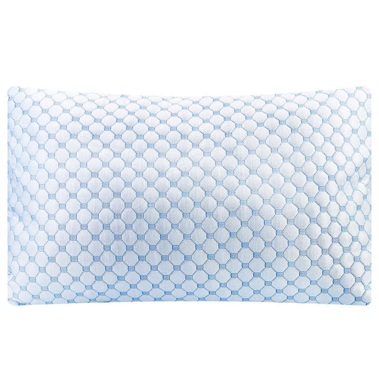 2Pcs Or 1Pc Cooling Memory Foam Pillow Ventilated Soft Bed Pillow With Cooling Gel Infused Memory Foam Machine Washable