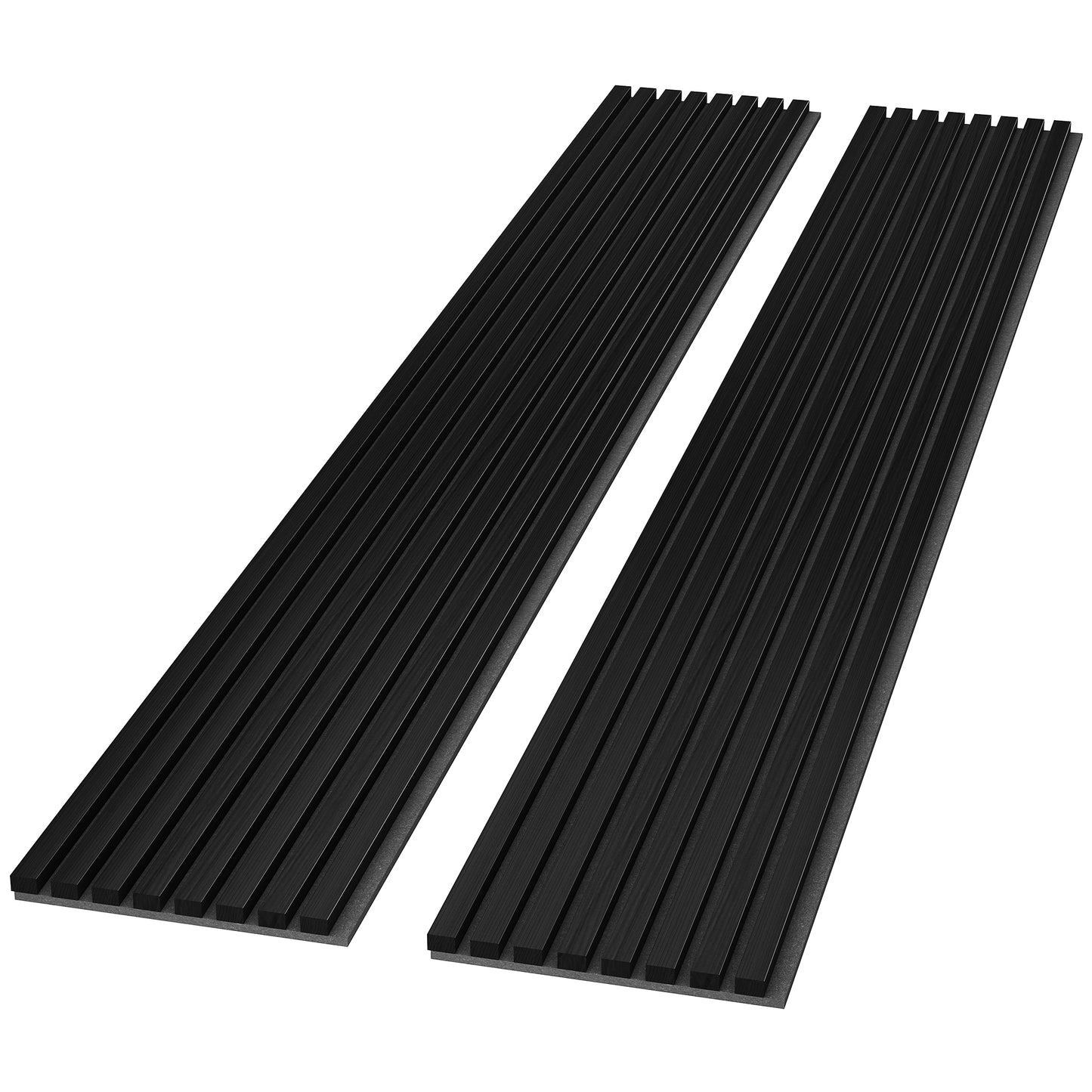 2 Pack Acoustic Solid Wood Wall Panels, 94.49 X 12.6 Soundproof Wall Panels, Wood Slat Wall Panels For Wall Decor