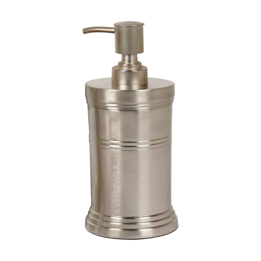 Stainless Steel Liquid Soap Dispenser Pump Bottle Bathroom Vanity & Kitchen Sink,Holds Soap,Lotion & Sanitizer Brushed Pewter Finish