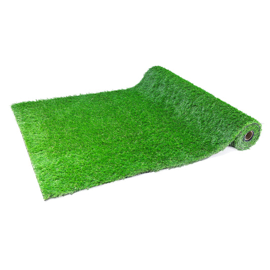 2Pack 3.3FTx10FT Artificial Grass Realistic Synthetic Thick Fake Faux Grass Rug Astroturf Carpet Landscape For Dogs Indoor Outdoor Garden Lawn Mat, With Drainage Holes