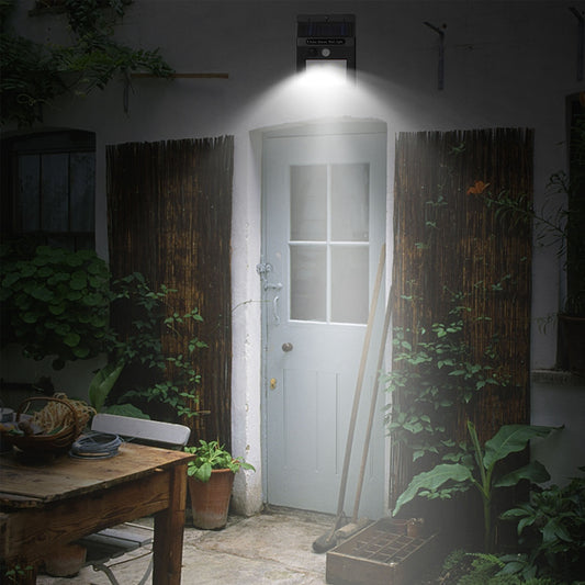 1Pc Solar Light 20 LEDs Outdoor PIR Motion Sensor Lights IP65 Waterproof 120 Degree Sensing Wide Angle Lighting For Garage Front Door Garden Pathway