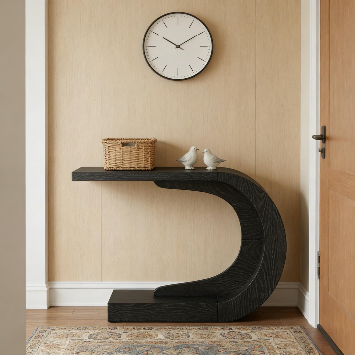 Stylish Hallway Table,Console Table,C-Shaped Accent Table