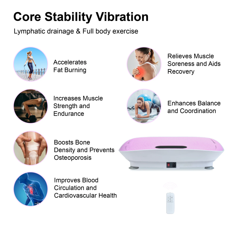 Silent Vibration Platform Crazy Fitness Massage 10 Frequency Weight Loss Fat Burner Body Shaking Machine For Unisex Pi Nk