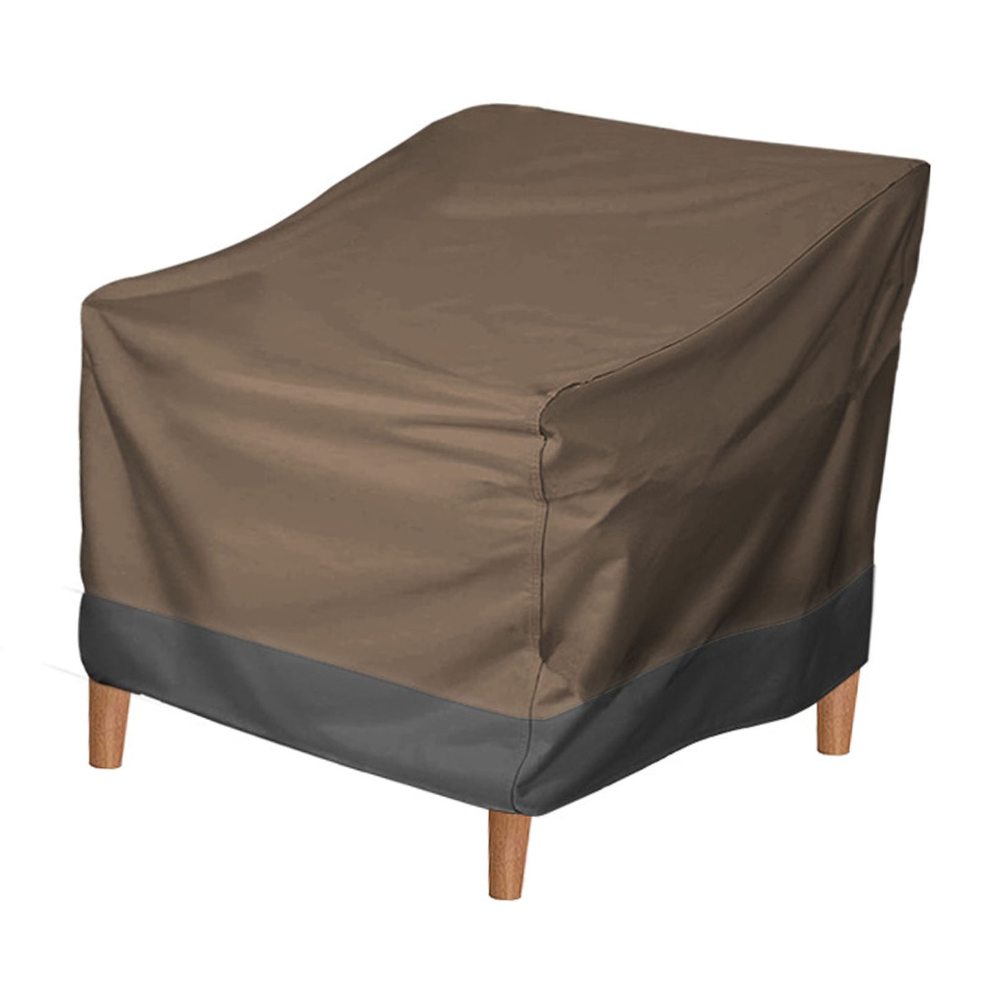 Patio Chair Cover Oxford Cloth Water Resistant Silver Coating Outdoor Furniture Cover For Home Lawn Patio Garden Coffee Black 190T