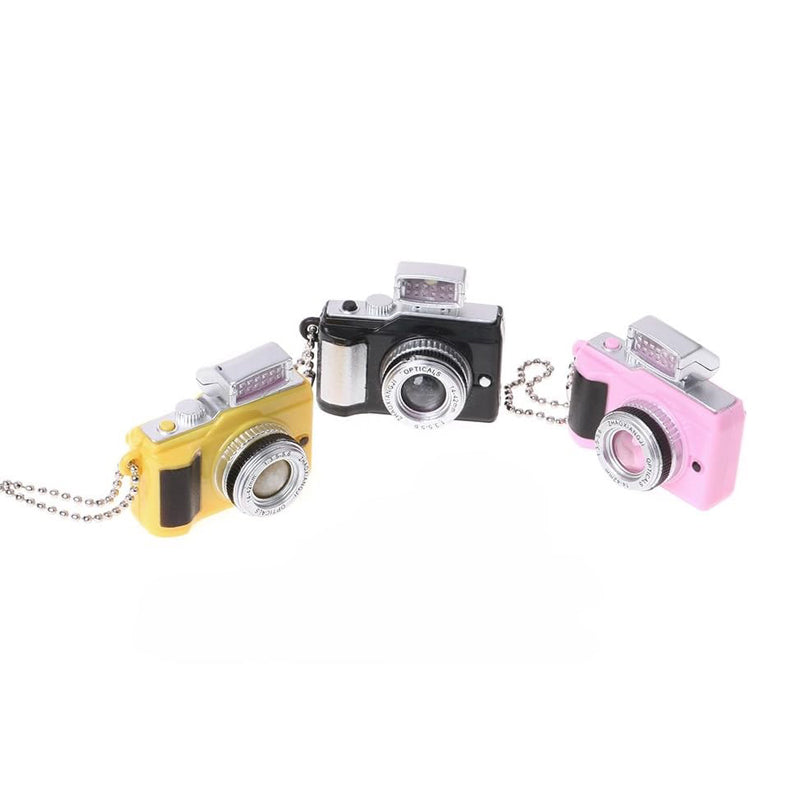 3PCS Mini Camera For Doll For Creative Camera Led Keychains With Sound LED Flashlight For Key Chain