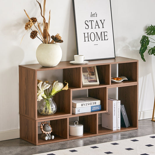 2 Pieces Cube TV Stand,Free Combination Gaming Entertainment Center Media Stand,Open Storage Bookcase Shelf For Living Room,2 Shelf Bookcase L-Shaped TV Console Stand,with Dimensions Of 55.1x11.8x17.1