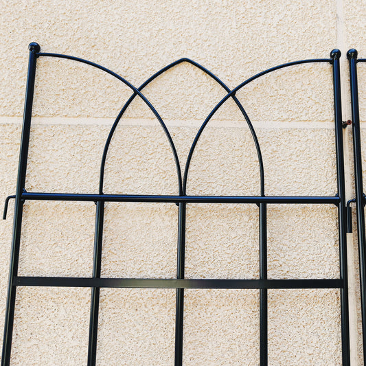 4 Pack Metal Garden Trellis 71 X 17.7 Rustproof Trellis For Climbing Plants Outdoor Flower Support Black
