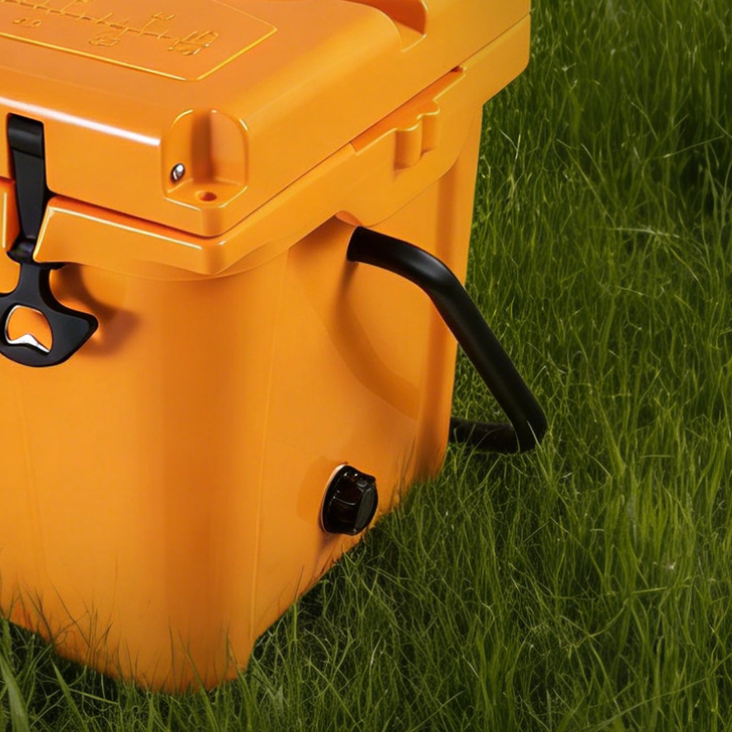 25QT Portable Cooler, Insulated Hard Cooler With Bottle Opener, Cup Holder, Forming Ruler, Travel, Beach, Camping, Fishing