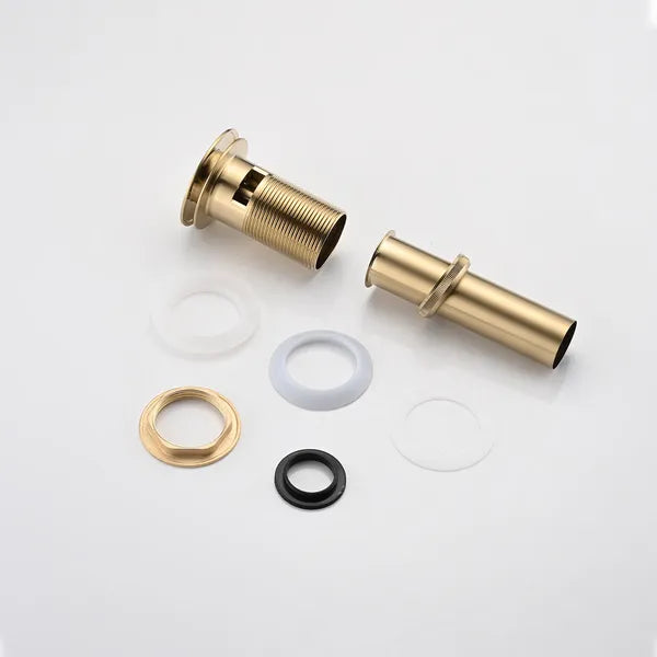 Bathroom Sink Drain With Overflow, Vessel Sink Lavatory Vanity Pop-Up Drain Stopper, 304 Stainless Steel