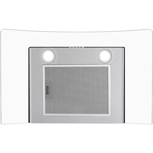 30" Wall Mount Range Hood 450CFM Tempered Glass Vented 3-Speed Fan W/LEDs