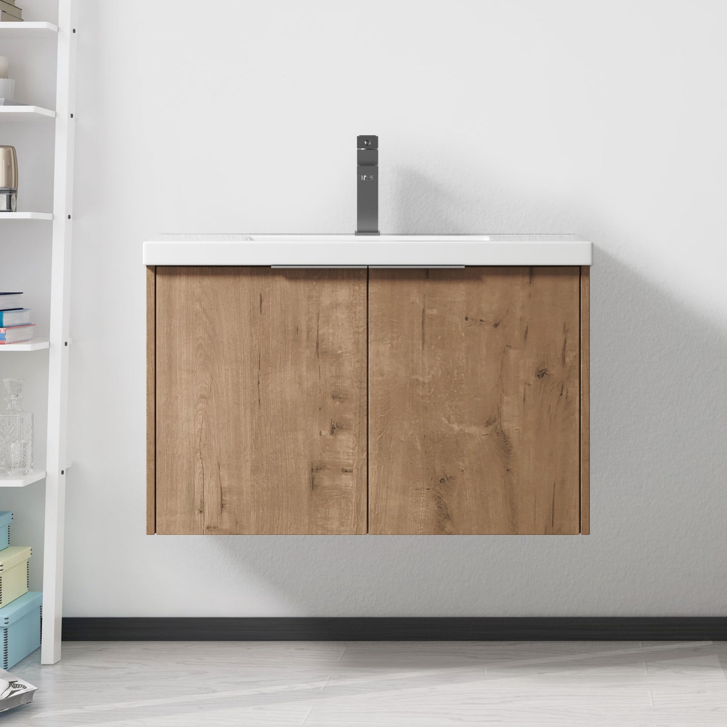 Soft Close Doors Bathroom Vanity With Sink,30 Inch For Small Bathroom,30x18-00630 IMO KD-Packing
