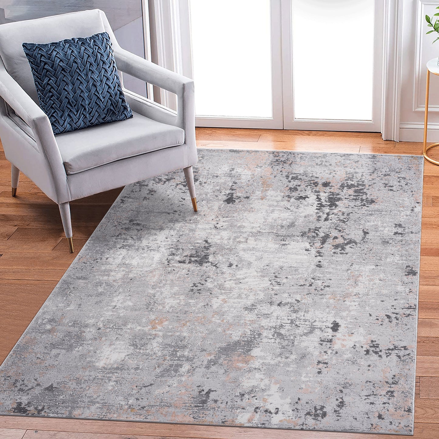 MARFI 6X9 Grey Multi Abstract Area Rug