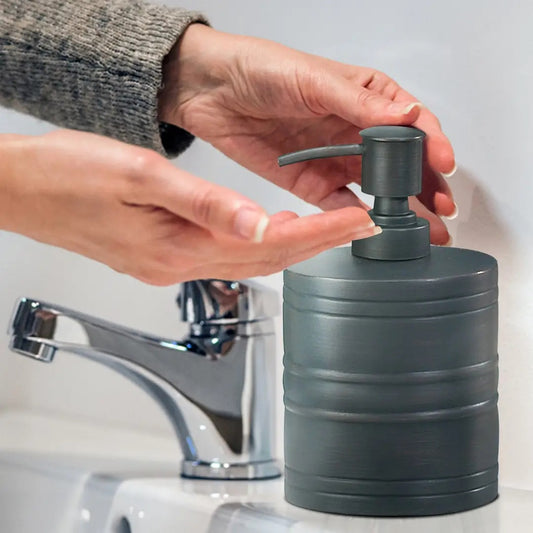 Stainless Steel Liquid Soap Dispenser Pump Bottle Bathroom Vanity & Kitchen Sink,Holds Soap,Lotion & Sanitizer Orb