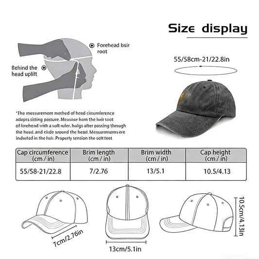 2pcs Vintage Washed Captain Wheel Baseball Cap - 2026 World Cup Soccer Fan Hat, Adjustable Unisex Cotton Hat With Nautical Embroidery