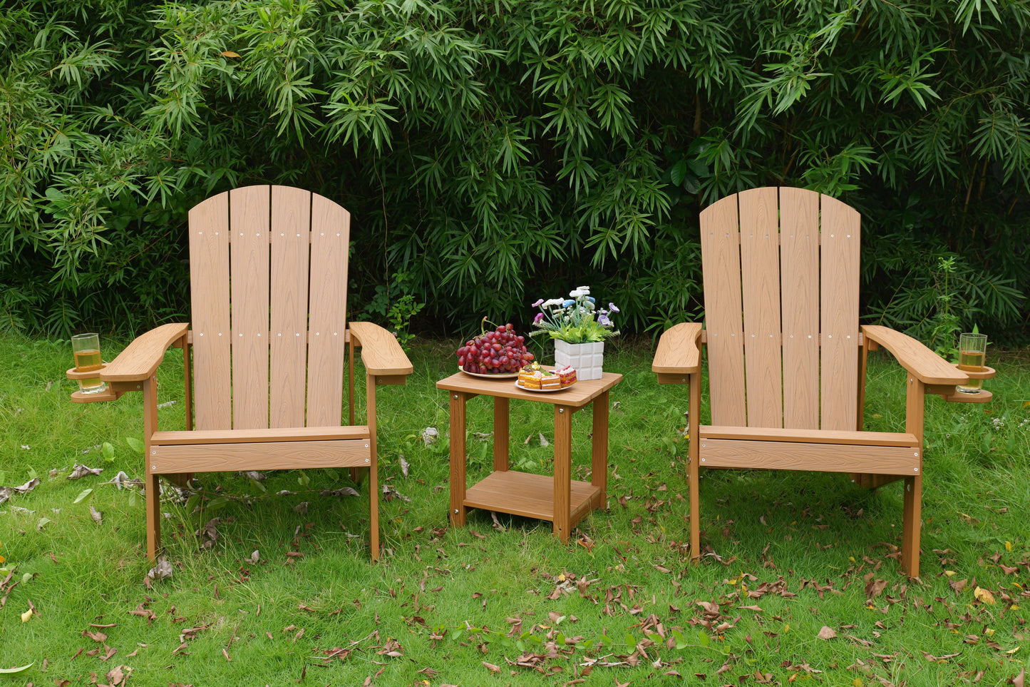 2-Piece All-Season Outdoor Lounge Chairs Perfect For Patio Chats & Garden Leisure Gatherings