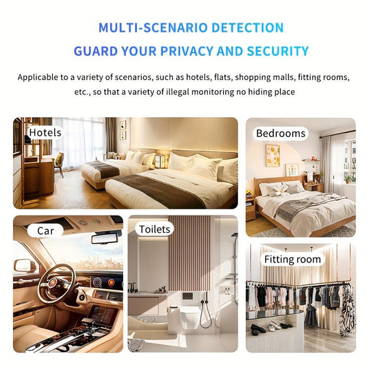 Rechargeable USB-powered Infrared Camera Detector, Portable Anti-spy Surveillance Scanner