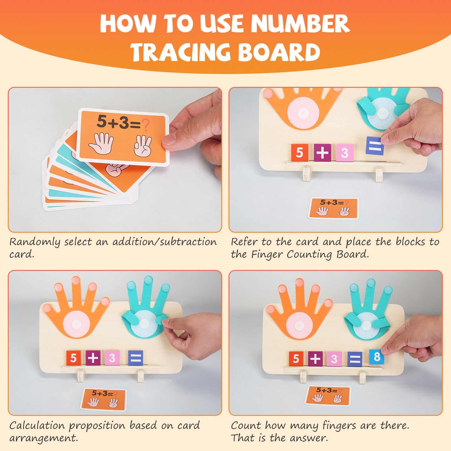 Talking Flash Cards And Finger Counting Math Board Interactive Learning Toys For Kids Aged Over 3 Number Alphabet Words Song Learning
