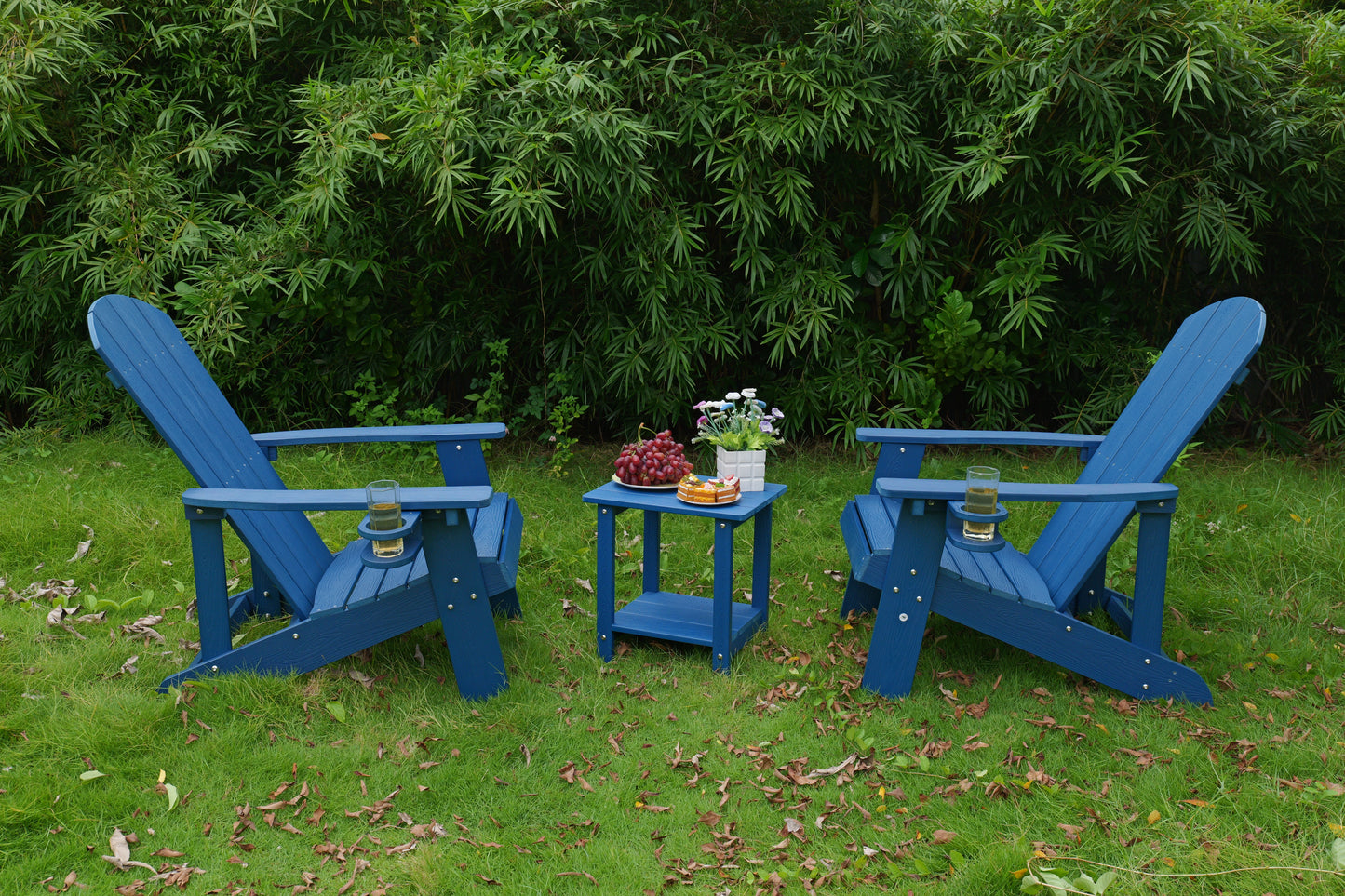 2-Piece All-Season Outdoor Lounge Chairs Perfect For Patio Chats & Garden Leisure Gatherings