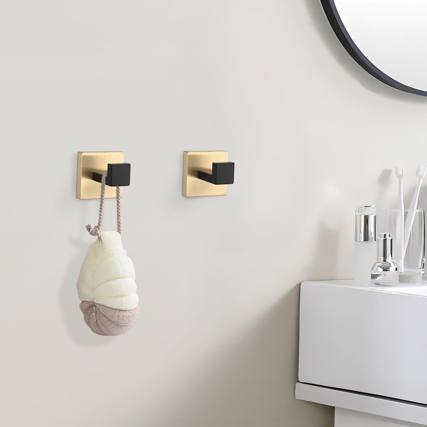 5-Piece SUS304 Bathroom Set Towel Bar Ring Hooks TP Holder, Brushed Finish