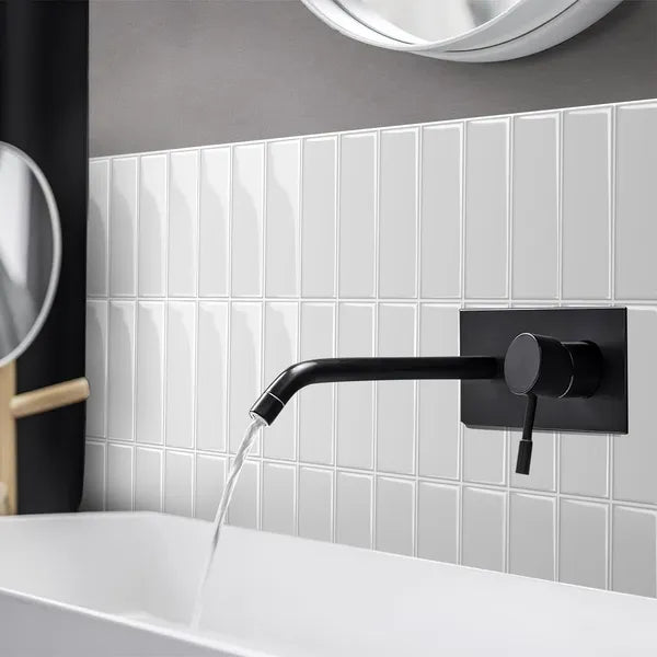10pcs Self-Adhesive Splash Wall Tiles, 10x10 Inch Self-Adhesive 3D Wall Stickers, White Wall Decals Patial Sense, Suitable For Kitchen And Bathroom Walls, Easy DIY Home Decoration, Covers 3.47 Squa
