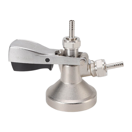 G Type Beer Keg Coupler Stainless Steel Probe Brass Body Triangular Beer Dispenser Accessory For Bar Party