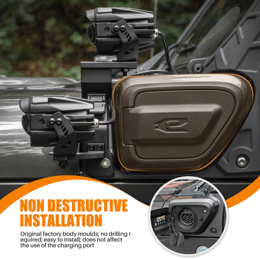 OMU Genesis Series A-Pillar Light System Mount For Jeep Wrangler 4XE Not Fit JT Mojave JT Sand Runner And Rubicon 392