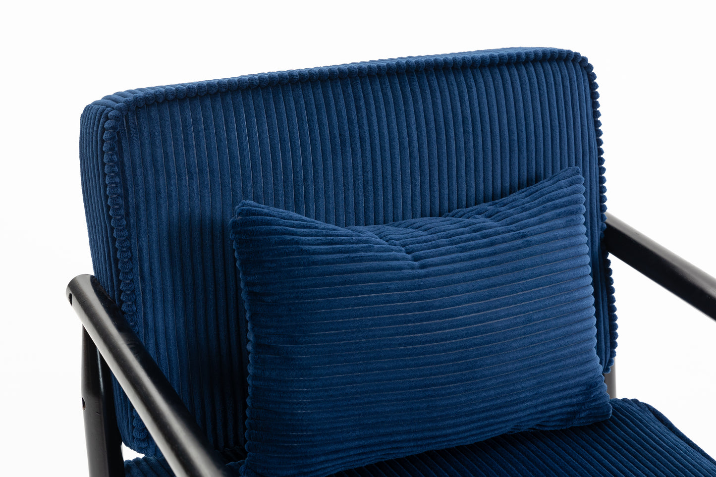 Storage Chair,Mid Century Modern Accent Chair With Wood Frame, Upholstered Living Room Chairs With Waist Cushion, Reading Armchair For Bedroom Sunroom