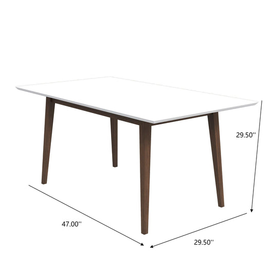 Levi Modern Style Solid Wood Rectangular Dining Kitchen Table 47