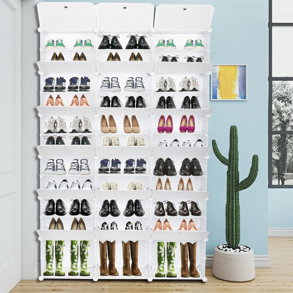 3 Rows, 12 Floors, 36 Grid Cube Shoe Cabinet