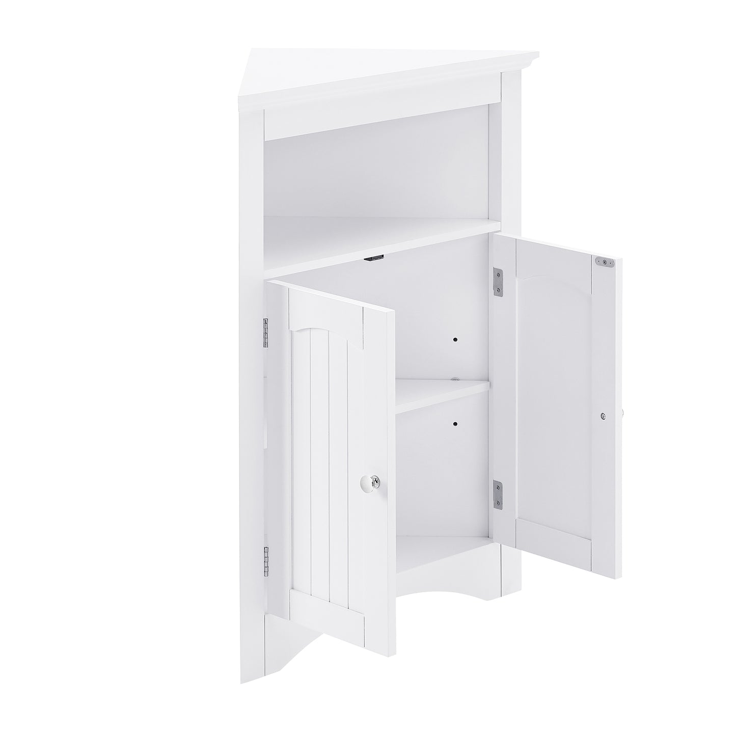 Sideboard Cabinet,corner Cabinet,Bathroom Floor Corner Cabinet With Doors And Shelves, Kitchen, Living Room,Free Standing Storage Cabinet For Bathroom