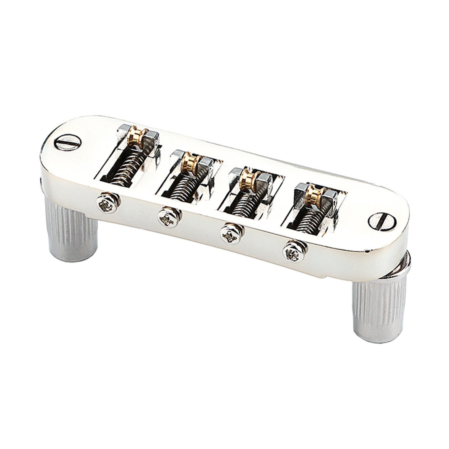 Roller Saddle Bridge Replacement Lightweight 4 String Guitar Bridge For Bass Guitars