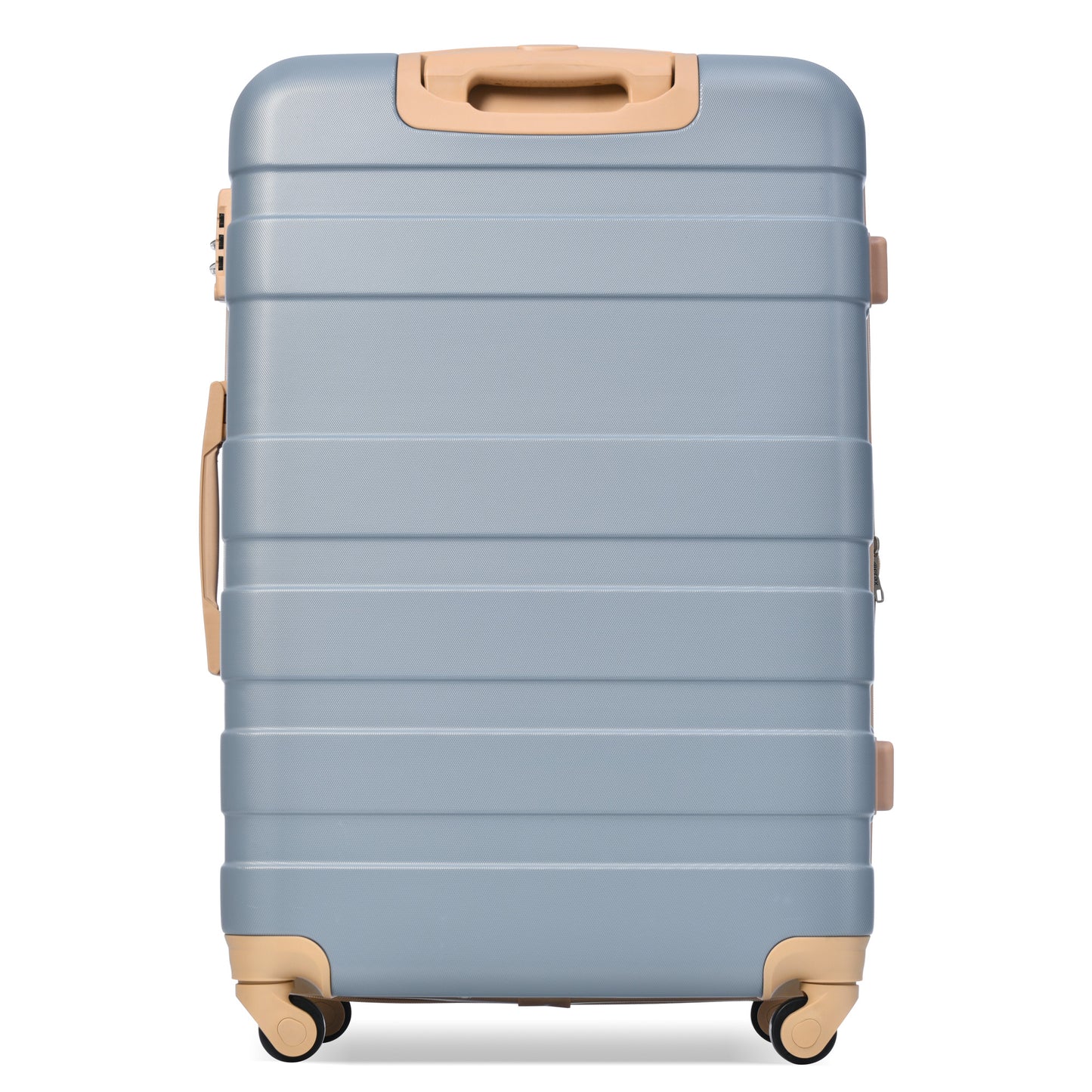 Luggage Sets New Model ABS Hardshell 3pcs Clearance Luggage Hardside Lightweight Durable Suitcase Sets Spinner Wheels Suitcase With TSA Lock 20 24 28 Light Blue