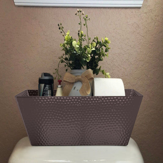 Hammered Stainless Steel Vanity Toilet Tank Tray Oil Rubbed Bronze Finish
