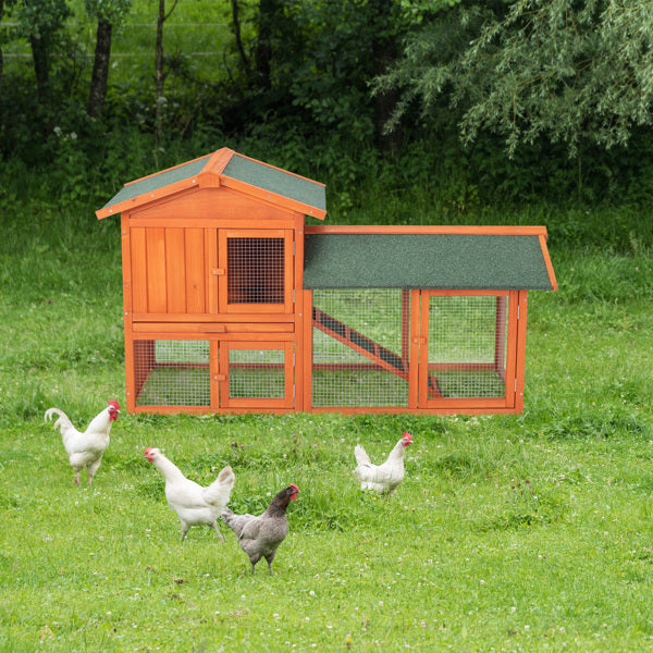 61inch Wooden Chicken Coop Hen House Rabbit Wood Hutch Poultry Cage Habitat
