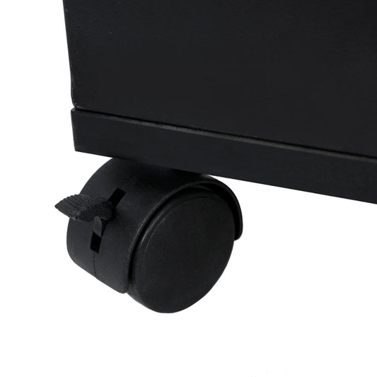 16mm Particle Board, ABS Tray,, Black Hair Salon Tool Cart