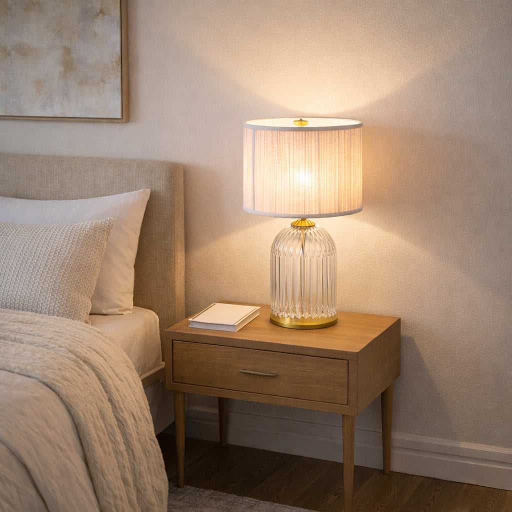 Bedroom Table Lamp Nordic Home Creative Romantic Warm Solid Wood Study Room Eye Protection Desk Bedside Lamp LED Nebulis Table Lamp Gold - Clear And Pink 110-120V