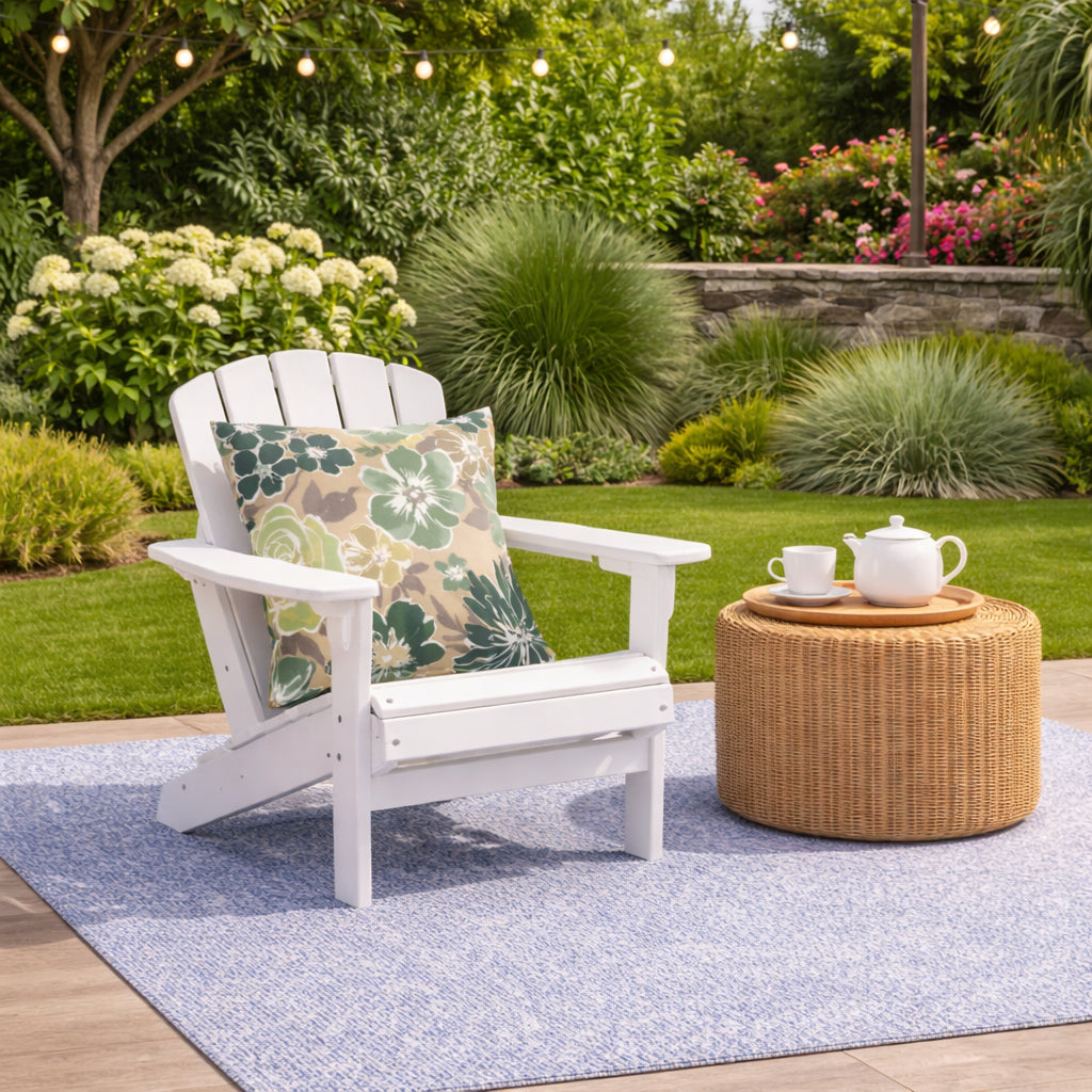2 Pack Outdoor Throw Pillows, Waterproof & Fade-Resistant Patio Cushions For Garden, Porch, Poolside Furniture - Soft & Comfortable Decorative Pillow Covers 18x18 Inch, Magpie Fabrics