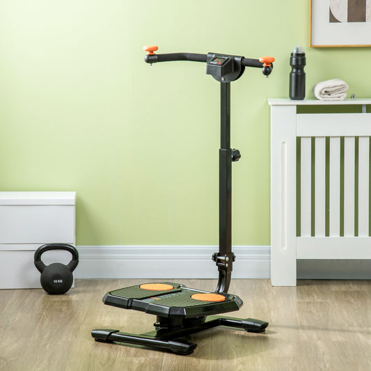 Soozier Foldable Ab Twister Board For Waist Trimming With Screen Showing Time, Calories, Etc., Ab Workout Equipment For Women & Men, Core Fitness Training Ab And Butt Workout Equipment