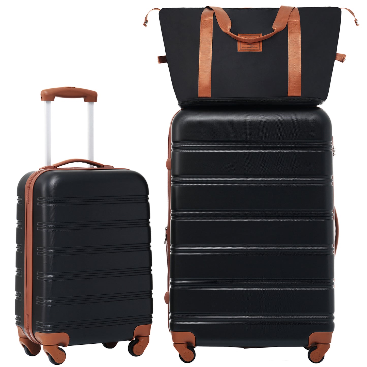 Hardshell Luggage Sets 2Pcs Bag Spinner Suitcase With TSA Lock Lightweight 20 28