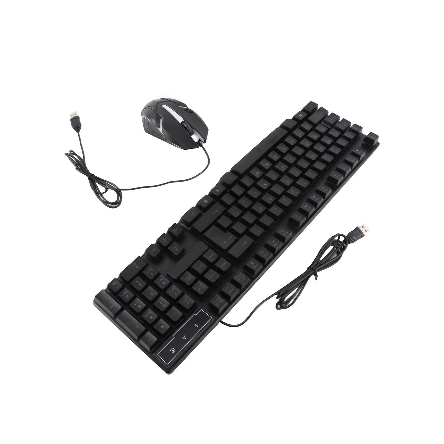 T-WOLF TF800 Four-piece Gaming Combo 104 Keys Keyboard 4-color Breathing Light Mouse 3.5mm Gaming Headset Anti-slip Mouse Pad