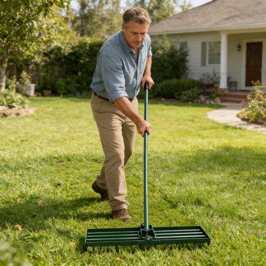 Garden Farmland Golf Course Compost Sand Leveling With 79.5 Long Handle Heavy Duty Tool Lawn Leveling Rake