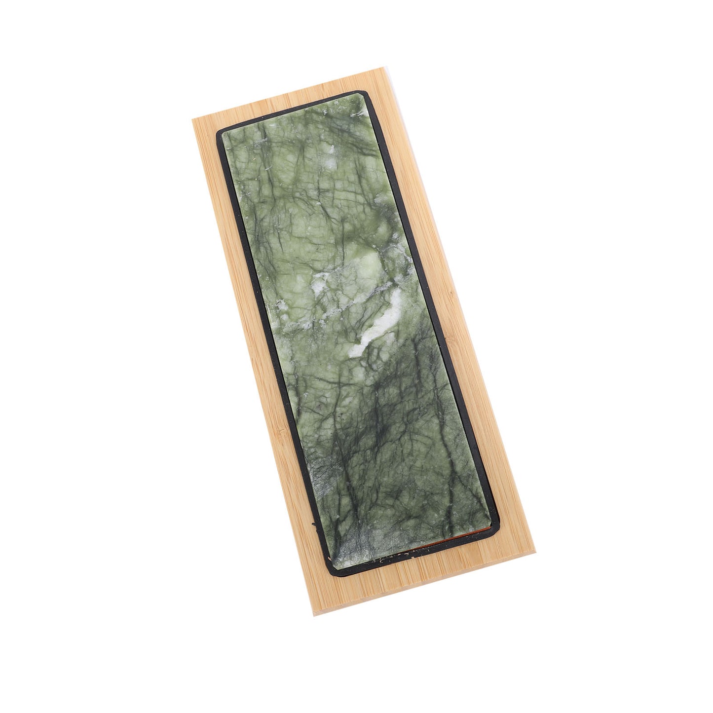 Green Jade Sharpening Stone 2 Side Grit 10000 Fine Polishing Whetstone With Bambusoideae Base Angle Guide
