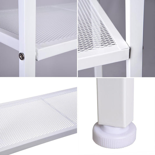 Widen 4 -Tiers Bookshelf,Bamboo White Bookshelf, 4-Tier Ladder Shelf, 57.87Inch Freestanding Open Bookcase Book Shelf Bathroom Storage Shelf Unit Plant Stand For Small Space, Bedroom,Ivory White