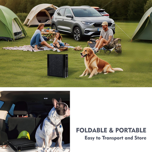 Dog Ramp For Car 71inch Long & 19.3inch Wide Portable Dog Ramps For Large Dogs With Non-Slip Rug Surface Dog Car Ramp For SUV Car & Truck, Folding Dog Ramp Up To 250LBS