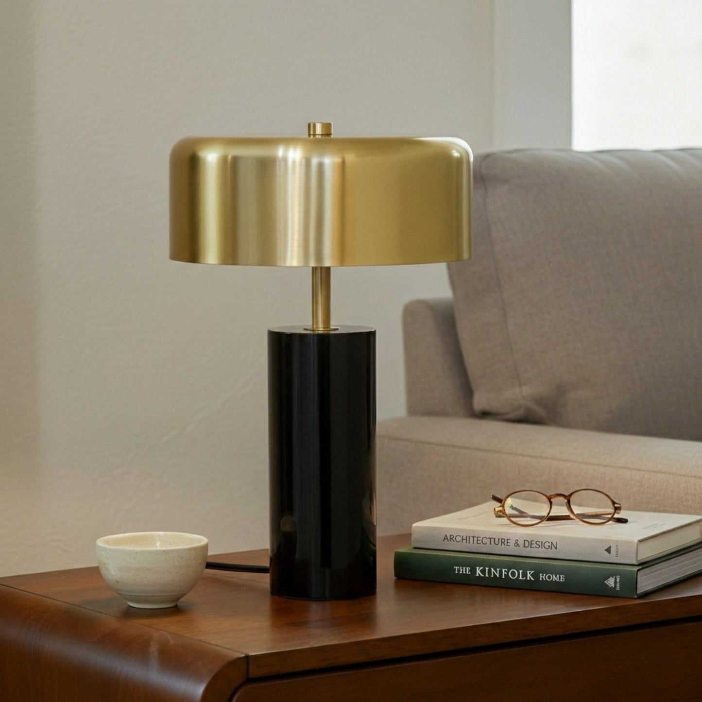 New Design Small Modern Stylish Desk Lamp In Stock In The United States, Easy To Install, Used For Bedside Table Lamp,Reading Lamp, Office, Kinetic Table Lamp - Gold Outer And White Inner 110 120V