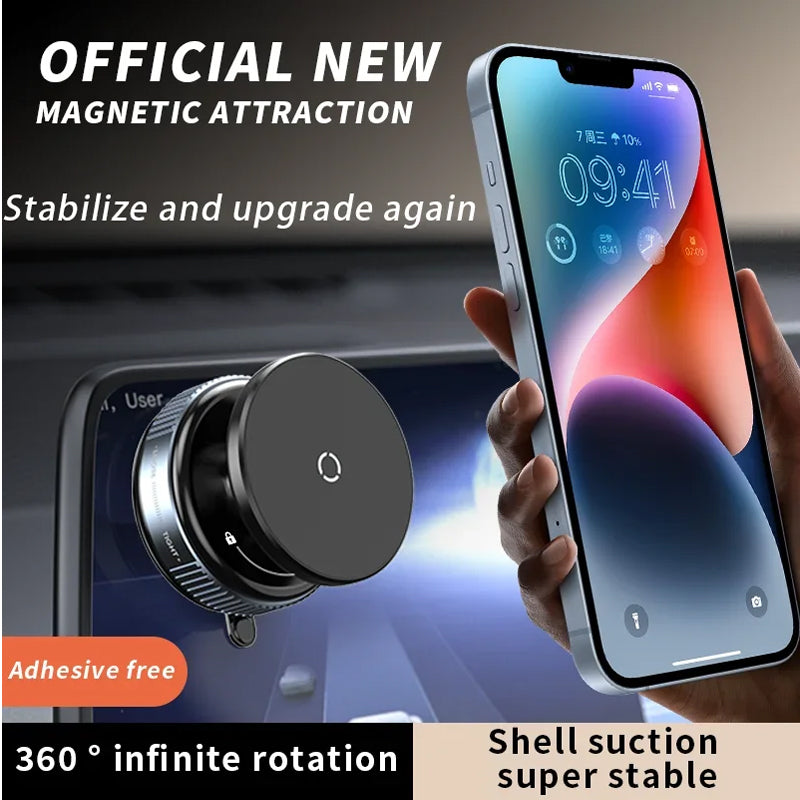 Car Phone Holder, Upgraded 360Adjustable Vacuum Suction 20X Magnets