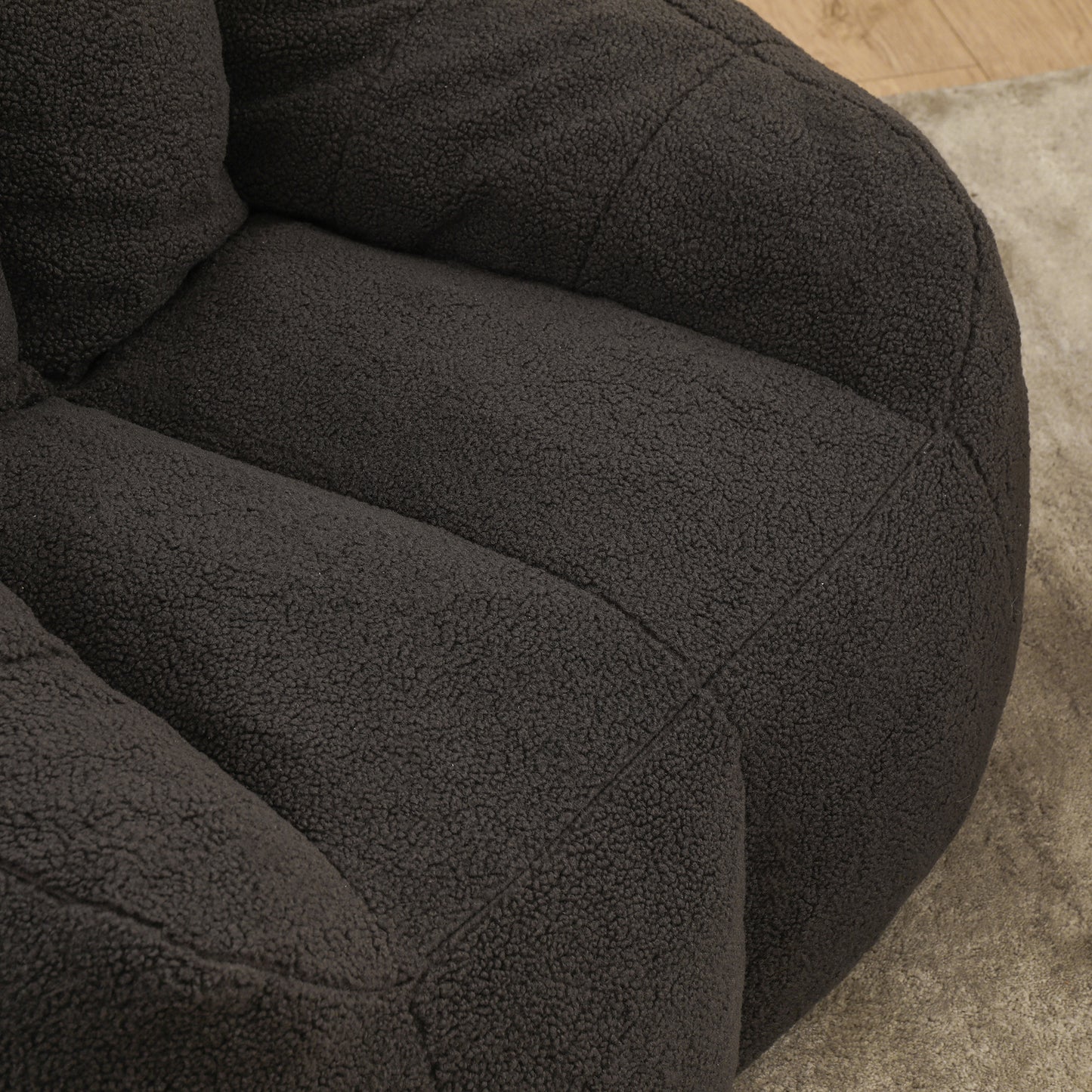Bean Bag Chair With Filler, Bean Bag Sofa With Tufted Soft Stuffed Filling, Fluffy And Lazy Sofa, Comfy Cozy BeanBag Chairs With Memory Foam For Dorm, Apartment, Living Room