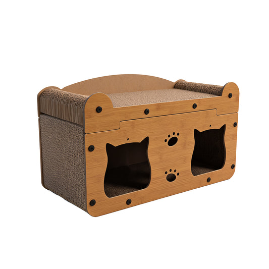 Only Self Pickup---Walnut Wood Cat Head 56