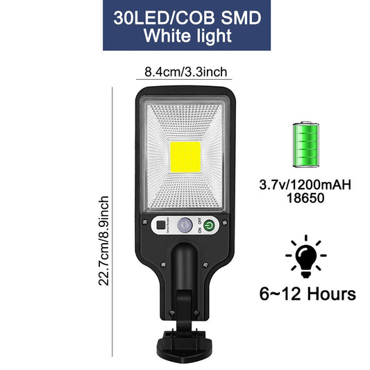 Solar Wall Light Motion Sensor Outdoor Garden Security Street Lamp